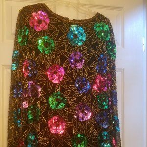 Morgan Taylor Sequin Top, Size 18